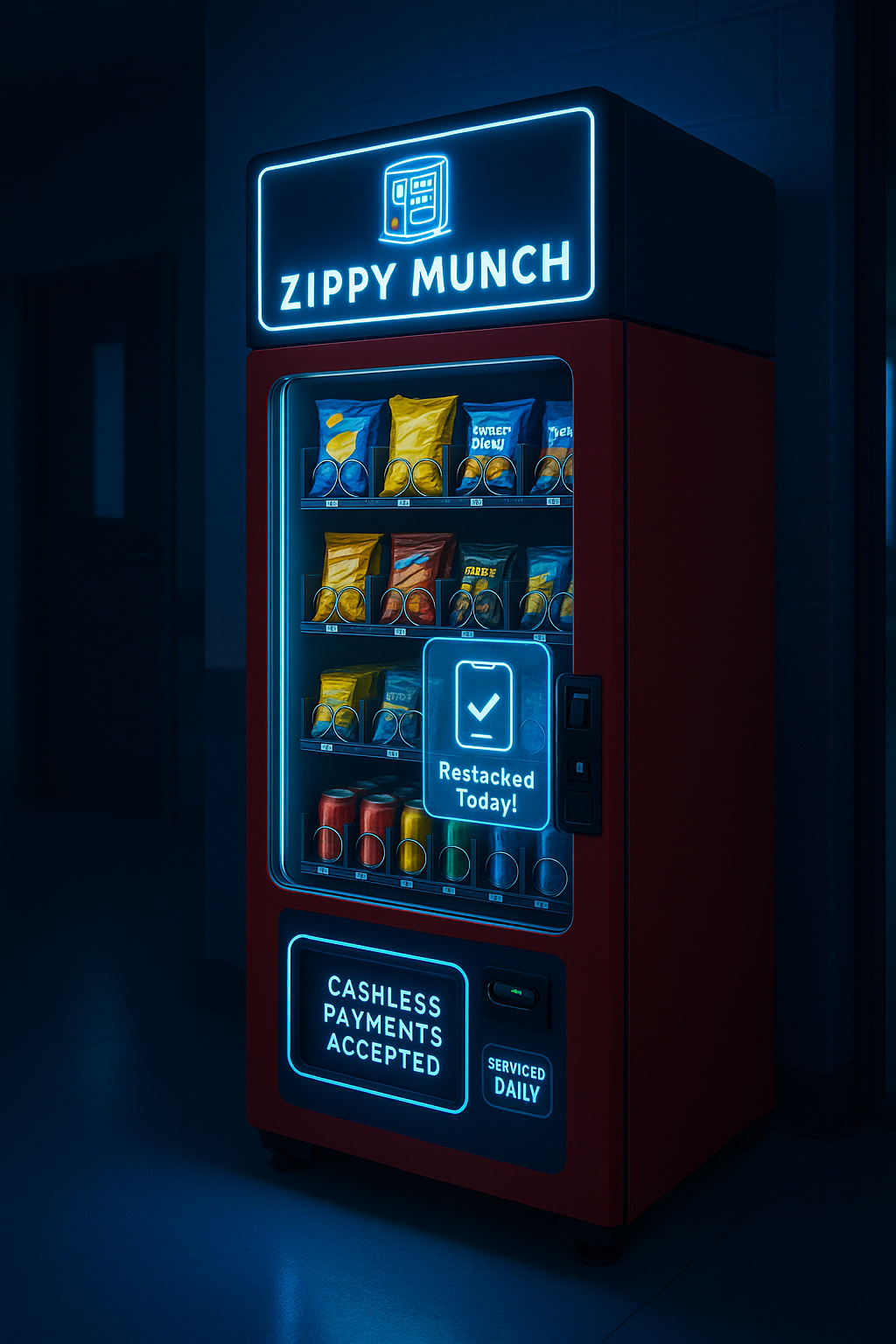 Modern vending machine interface